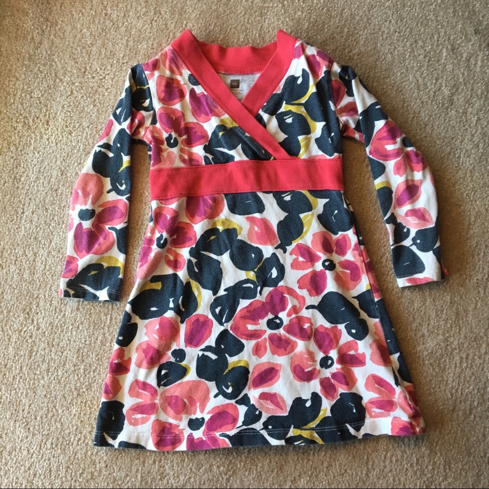 Tea Collection faux wrap dress